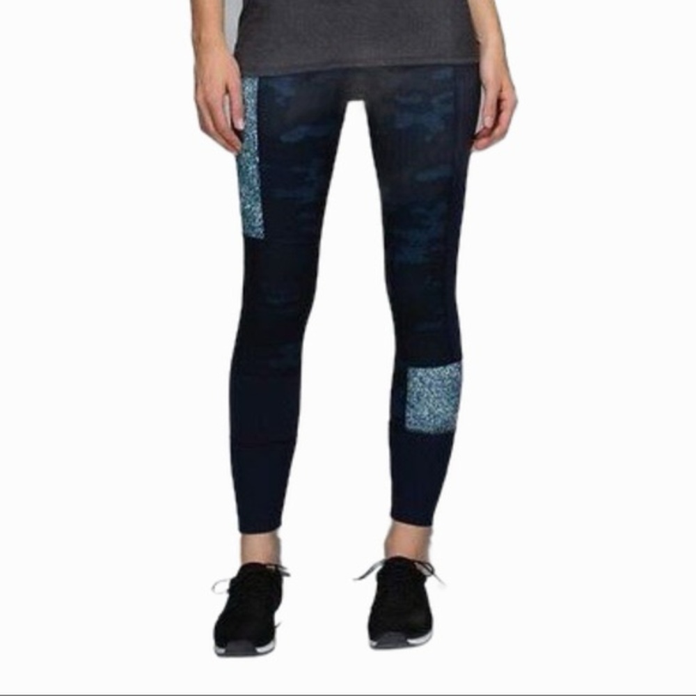 Lululemon Wunder Under Sashiko Patch Camo Leggings